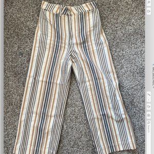 Free People Striped Wide Leg Pants